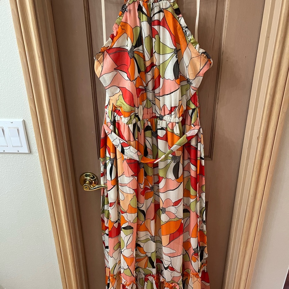 BCBGeneration Multicolor Floral Maxi Dress